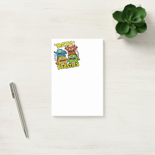 Growly Data Beasties Post-it® Notes (Office)