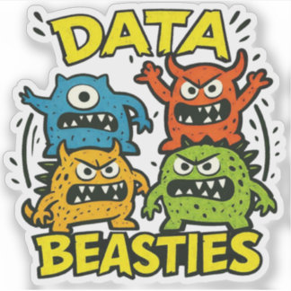 Growly Data Beasties Sticker