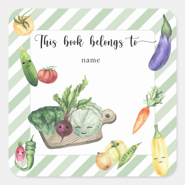 Grown Baby Shower bookplate - this book belongs to (Front)