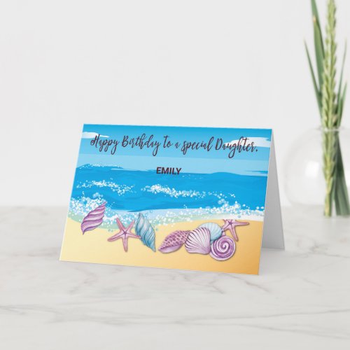 Grown Daughter Birthday Personalized With Seashell