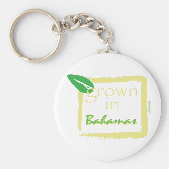 Grown in Bahamas Key Chain
