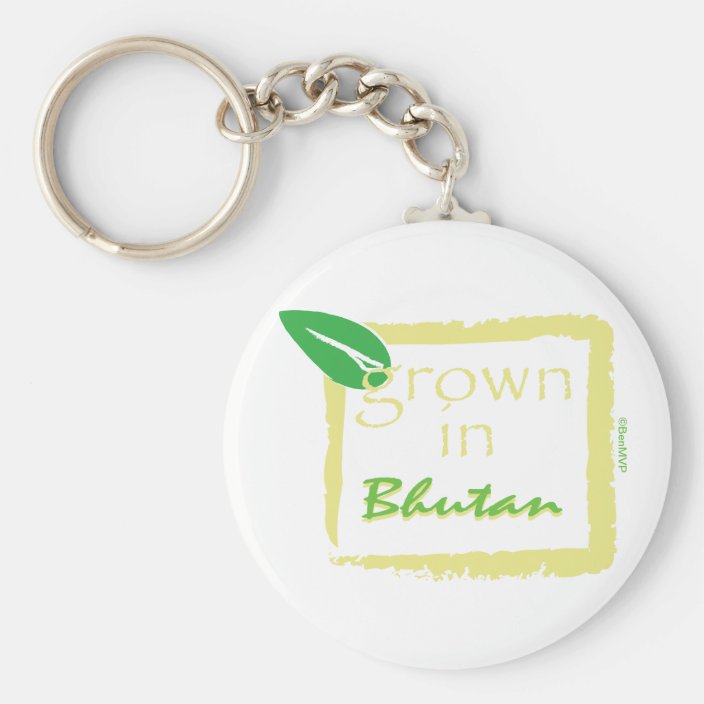 Grown in Bhutan Keychain