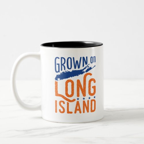 Grown on Long Island Two_Tone Coffee Mug