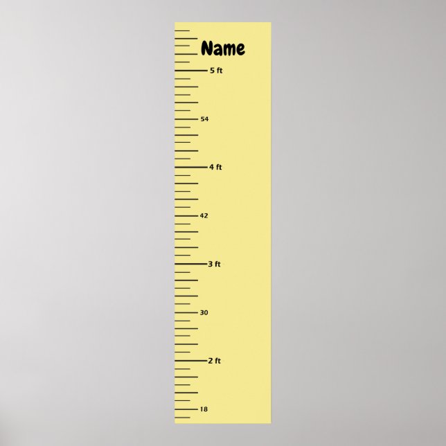Growth Chart Add Child's Name and Add Clip Art (Front)