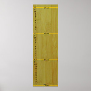 Growth Chart - Bamboo Boards with Measurments