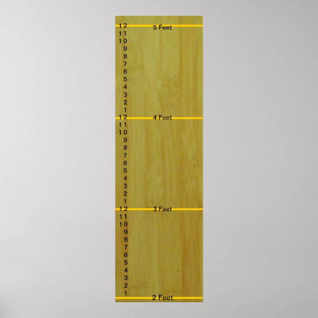 Growth Chart - Bamboo Boards with Measurments (Front)