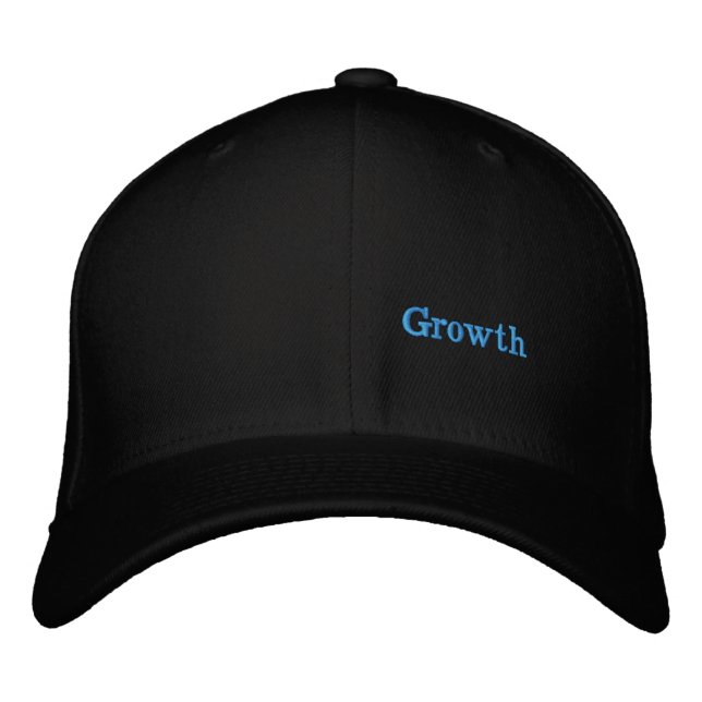 Growth Embroidered Baseball Cap (Front)