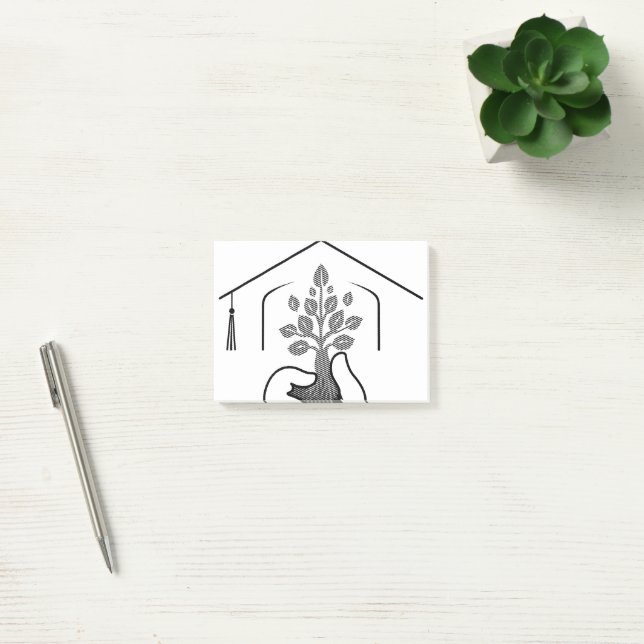Growth: From a Caring Hand to a Cap of Achievement Post-it Notes (Office)