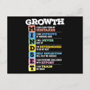 Growth Mindset Classroom Brain Motivation Entrepre Postcard