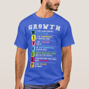 Growth Mindset Classroom Brain Motivation Entrepre T-Shirt