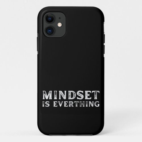 Growth Mindset Entrepreneur Teacher Fitness Motiva iPhone 11 Case