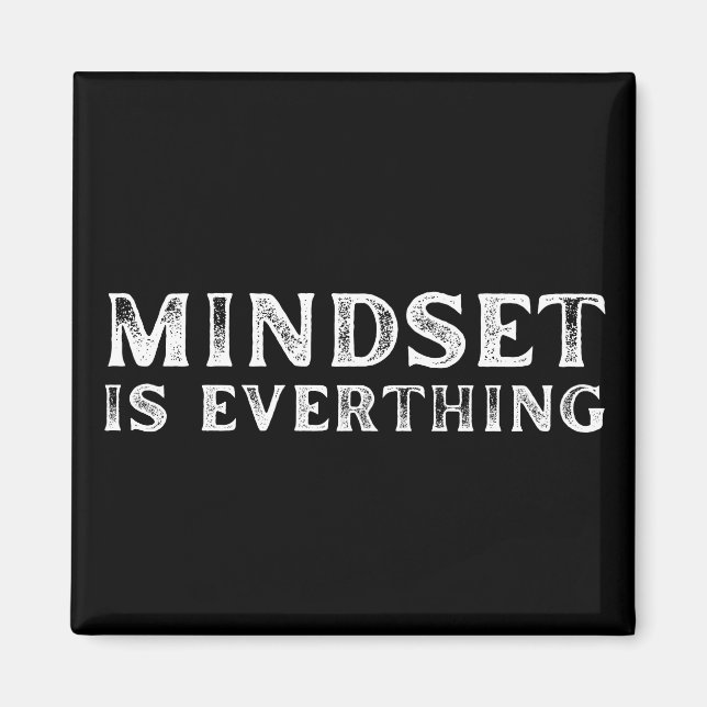 Growth Mindset Entrepreneur Teacher Fitness Motiva Magnet (Front)