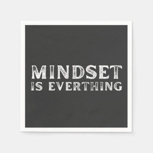 Growth Mindset Entrepreneur Teacher Fitness Motiva Napkins