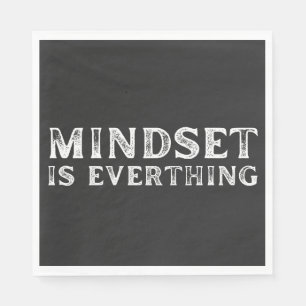 Growth Mindset Entrepreneur Teacher Fitness Motiva Napkins