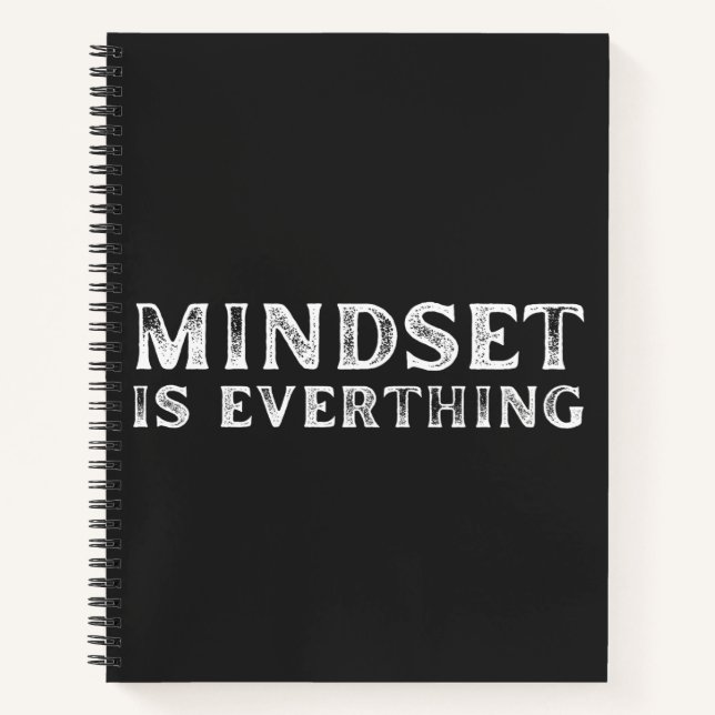Growth Mindset Entrepreneur Teacher Fitness Motiva Notebook (Front)
