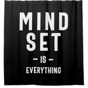 Growth Mindset Entrepreneur Teacher Fitness Motiva Shower Curtain