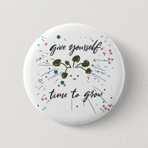Growth Mindset Inspirational Design Button