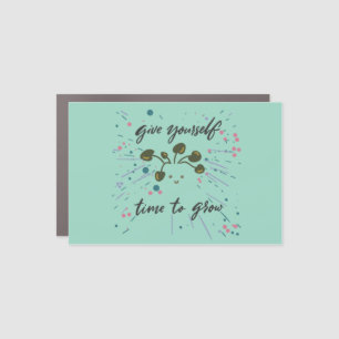 Growth Mindset Inspirational Design Car Magnet