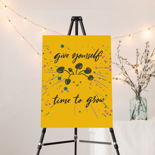 Growth Mindset Inspirational Design  Foam Board (In Situ (Stand))