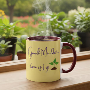 Growth Mindset Motivational Positive Quote Coffee  Mug