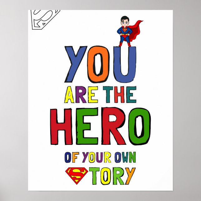 Growth Mindset Poster - Inspiring Wall Art Decor (Front)