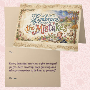 Growth Mindset Storybook Whimsical Decor Art Card
