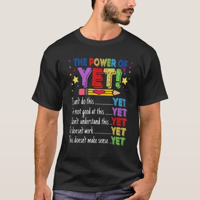 Growth Mindset Teacher Kindergarten Back To School T-Shirt (Front)