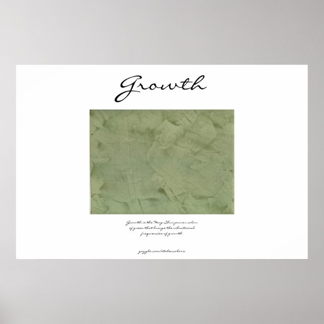 Growth - Power Green - Feng Shui Poster (Front)
