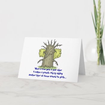 Growth Ring Birthday Card by Horsen_Around at Zazzle