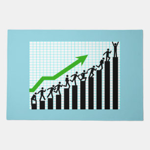 Growth Success Progress Bar Chart Doormat