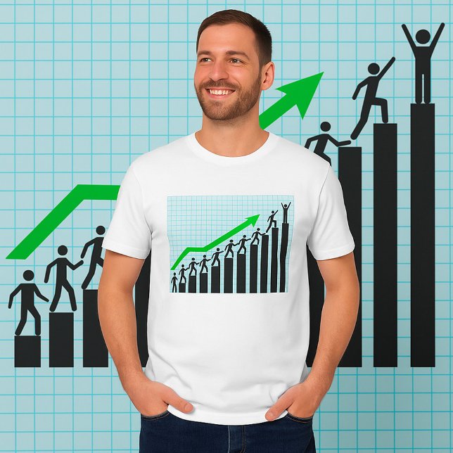 Growth Success Progress Bar Chart T-Shirt (Creator Uploaded)