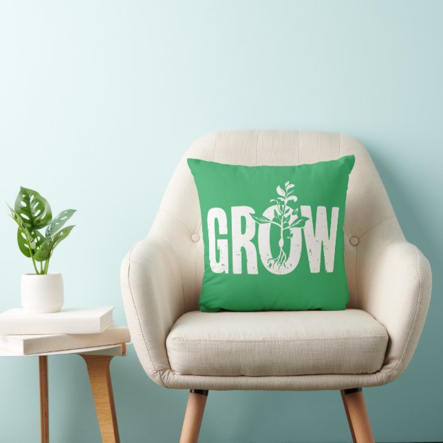 Growth Throw Pillow (Chair)