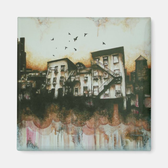 Growvisuals - brooklyn nites lrg magnet (Front)