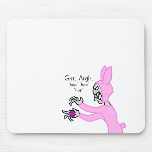 grr argh bunny mouse pad