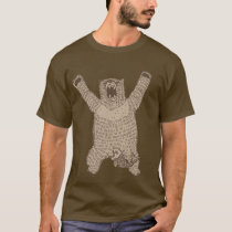 Grrr Roaring Bear Accident Dark Shirt