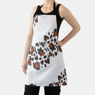 Grrr Wild Animal Print Oversized Chevron Apron