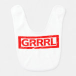 Grrrl Stamp Baby Bib