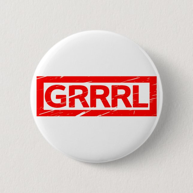 Grrrl Stamp Button (Front)