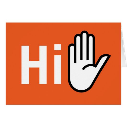 Grtz.net: Hands up, hi! Cards (Front Horizontal)