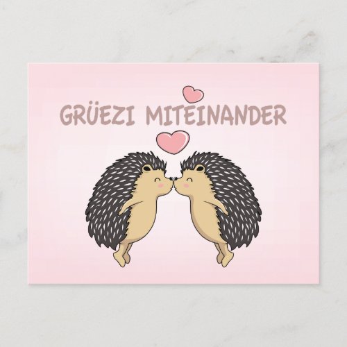 GruÌˆezi Miteinander Switzerland Postcard