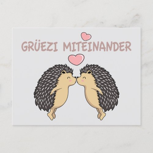 GruÌˆezi Miteinander Switzerland Postcard