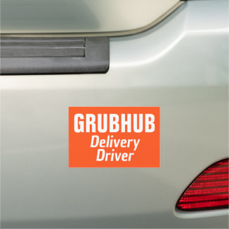 Grub Hub Delivery Driver Car Auto Accessories Magnet