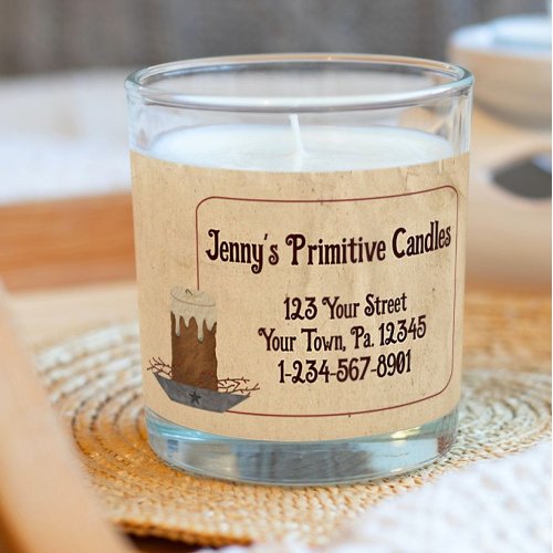 Grubby Candle Scent Label