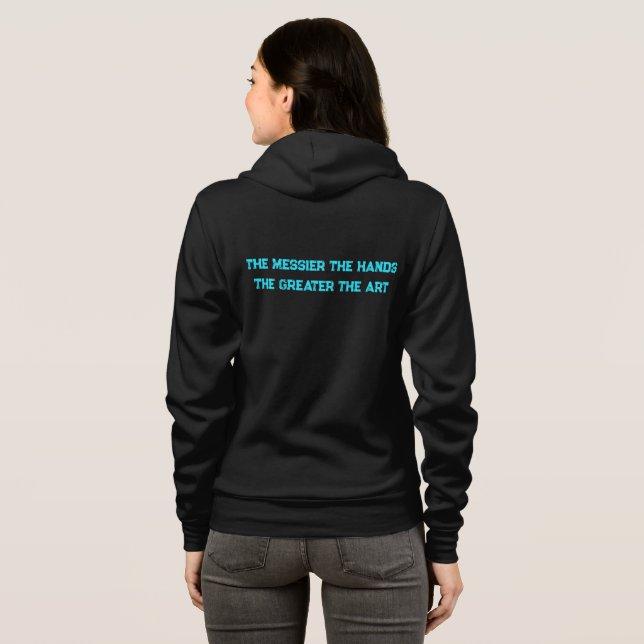 Grubby Hands Studio Logo+Motto Hoodie (Back Full)