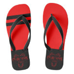 Grubby Hands Studio Red Flip Flops