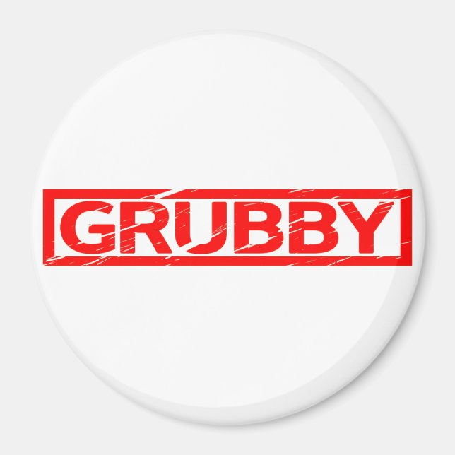 Grubby Stamp Magnet (Front)