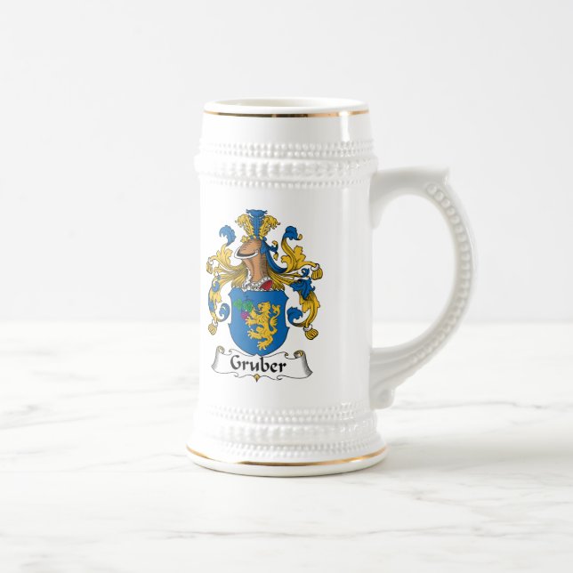 Gruber Family Crest Beer Stein (Right)