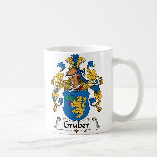 Gruber Family Crest Coffee Mug (Right)