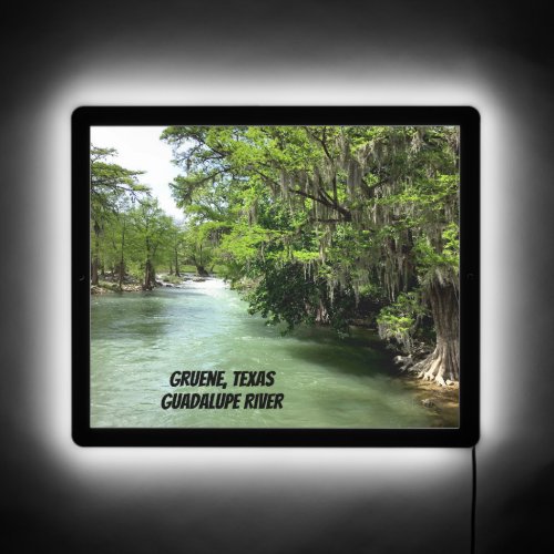 Gruene Texas and Guadalupe River LED Sign