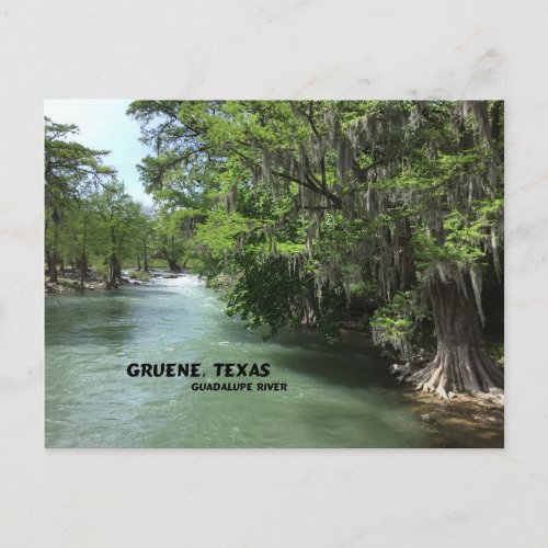 Gruene Texas and Guadalupe River Postcard